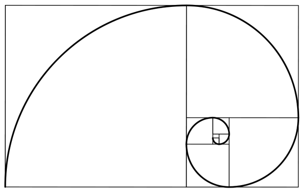 enquadramentos de fotos e vídeos fibonacci