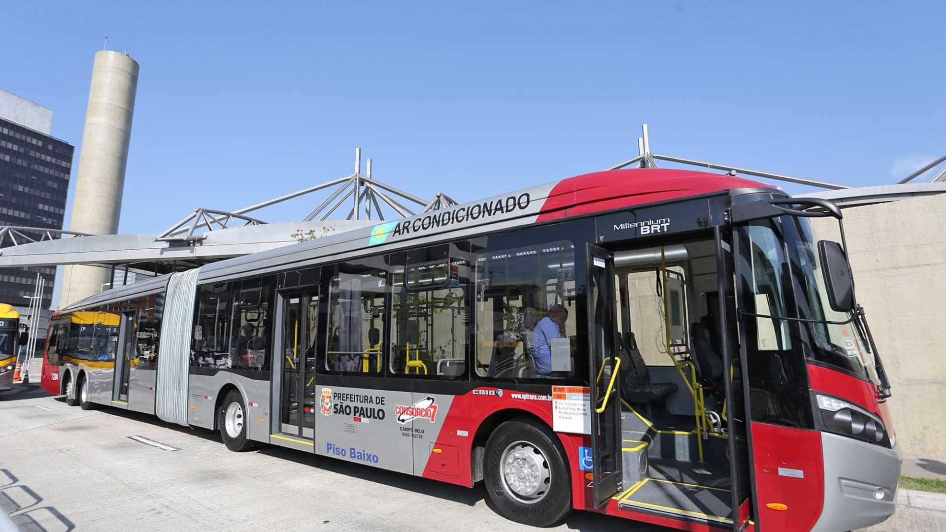 mídia em ônibus e metrô